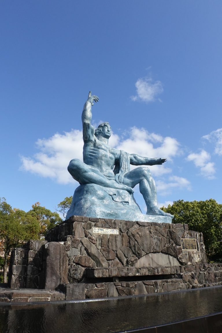 Exhibition hall inside Hiroshima Peace Memorial Museum documenting atomic bomb history