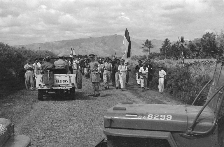 Indonesian fighters during the independence revolution