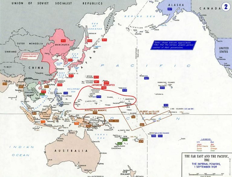 Map showing Asia as the center of global conflict in the 20th century
