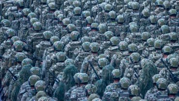 Taiwan Strait illustrating unresolved political borders