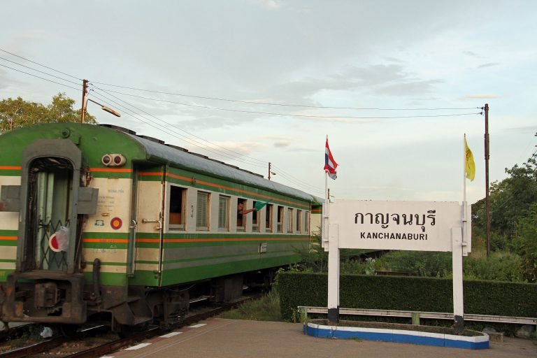 Death Railway tracks through jungle in Kanchanaburi