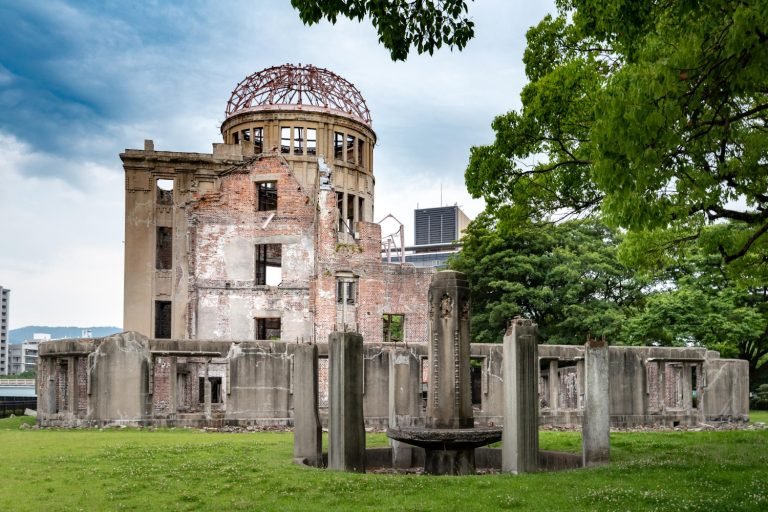 Hiroshima Peace Memorial Dome as symbol of atomic destruction