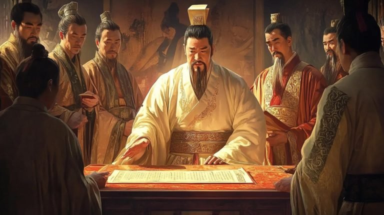 Confucian ritual reinforcing hierarchical authority