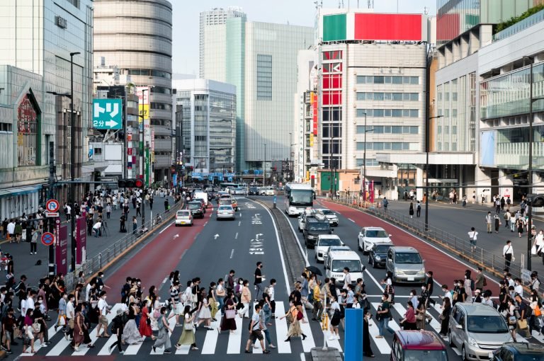Crowded streets of Tokyo illustrating social awareness