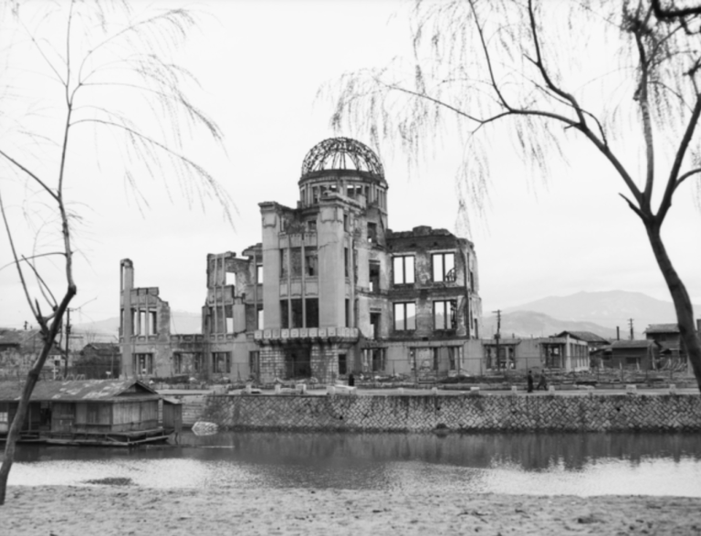 Hiroshima Peace Memorial Dome representing atomic devastation