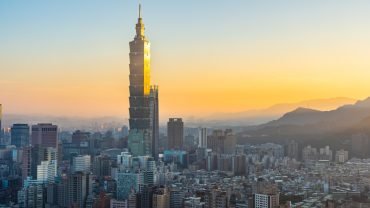 Modern Taipei skyline symbolizing transformation
