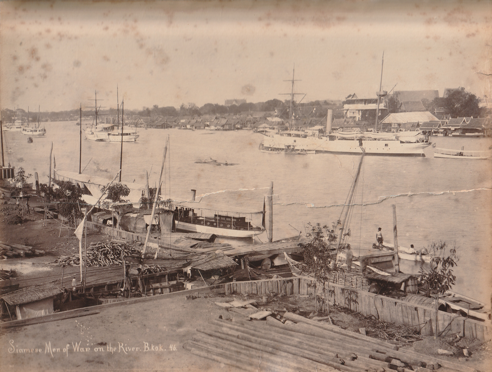 Bangkok in the 1940s historical photograph