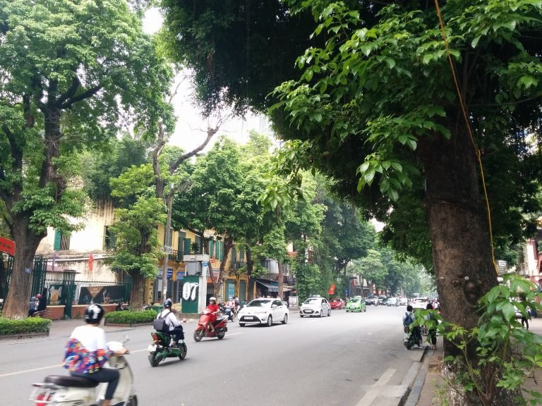 Hanoi streets reflecting colonial and wartime layers