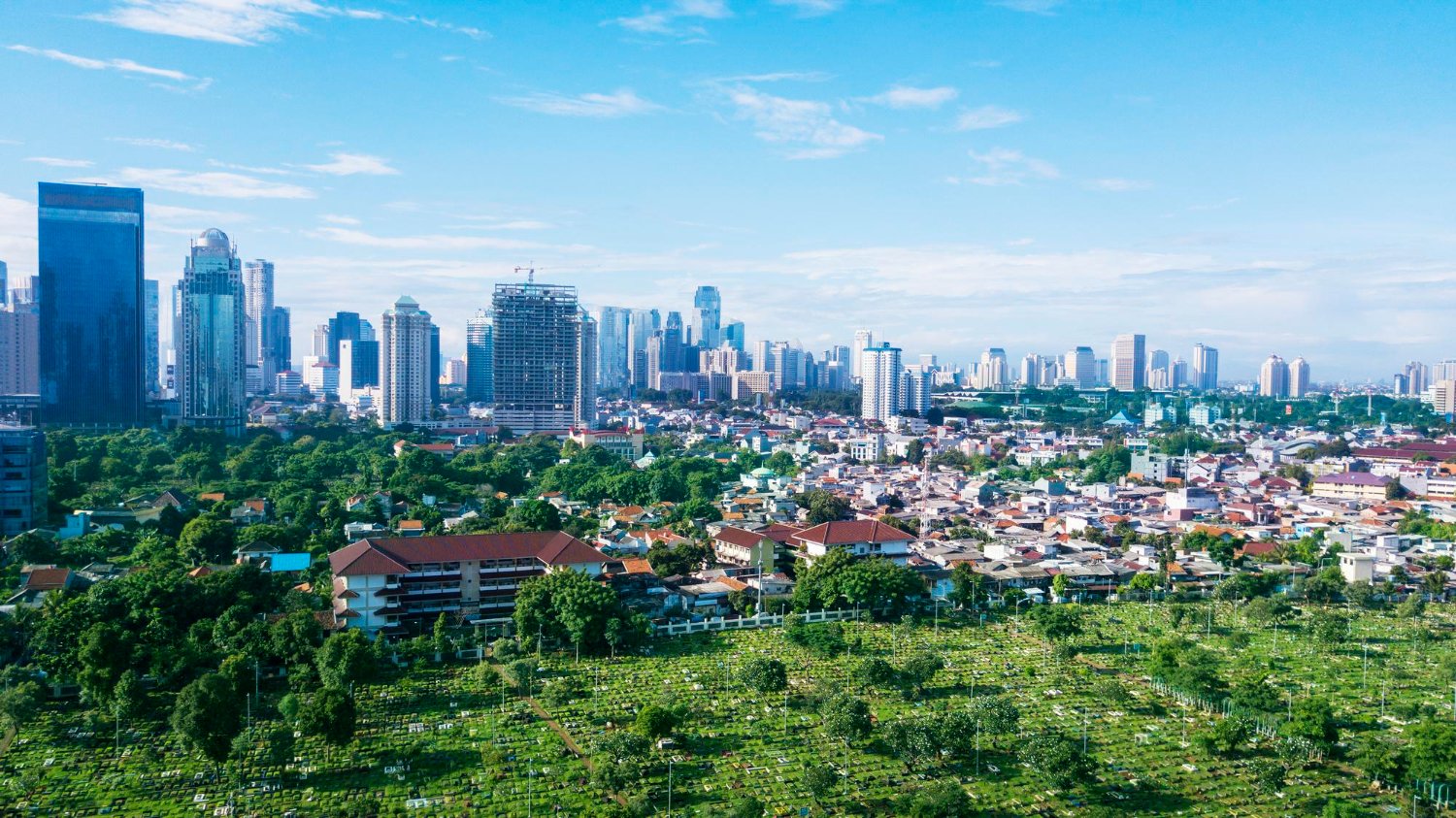 Urban landscapes shaped by World War II in Indonesia