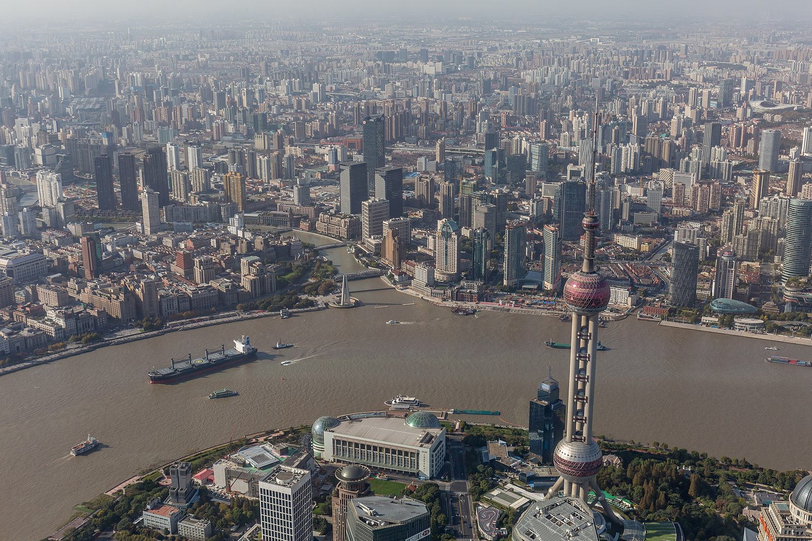 Layered historical districts in Shanghai