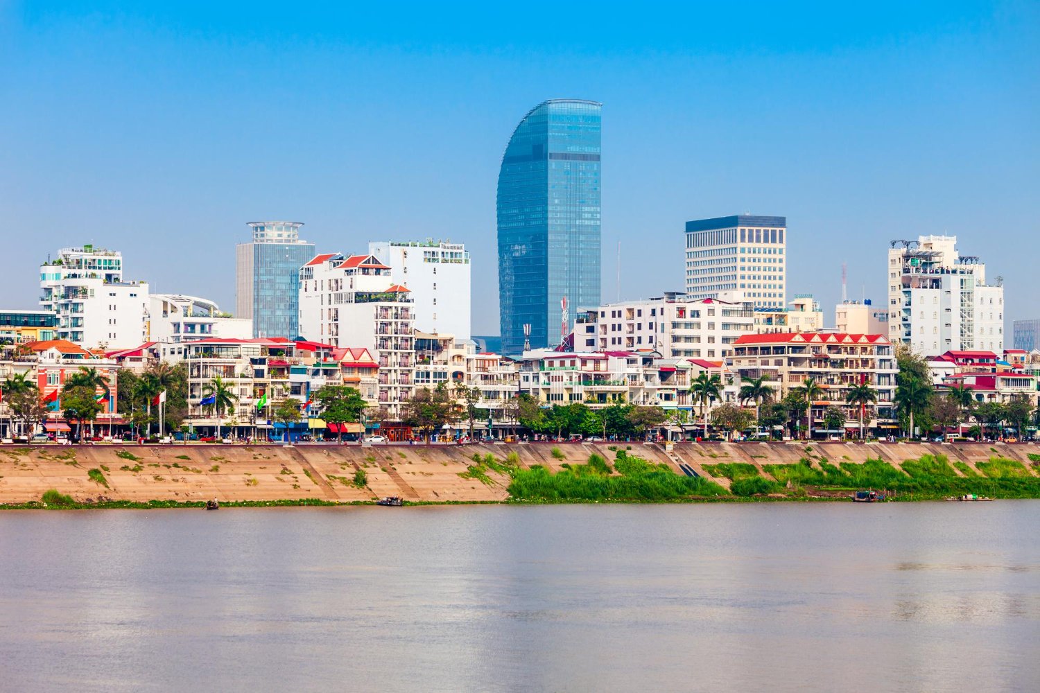 Modern skyline of Phnom Penh